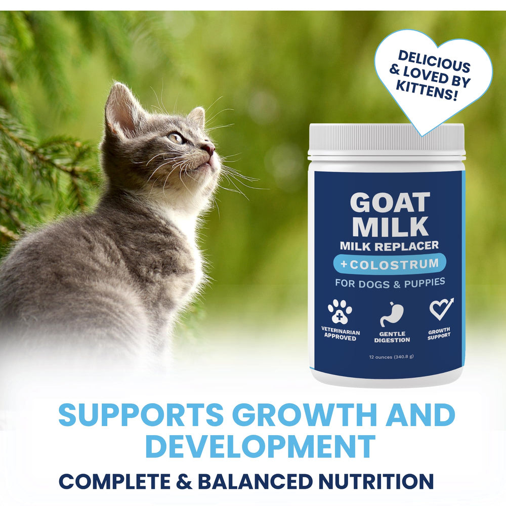 Under the Weather goat milk replacer label with colostrum benefits