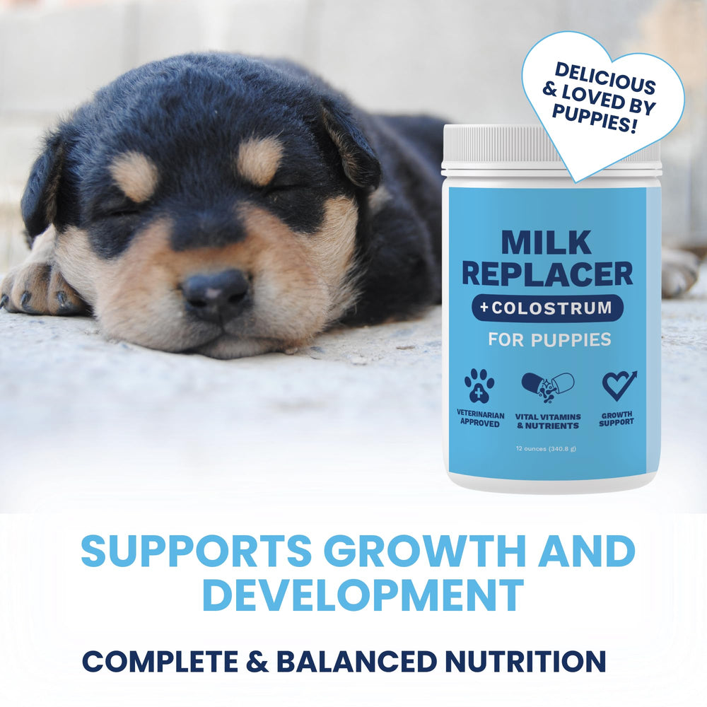 Under the Weather Puppy Milk Replacer powder scoop for easy, quick preparation