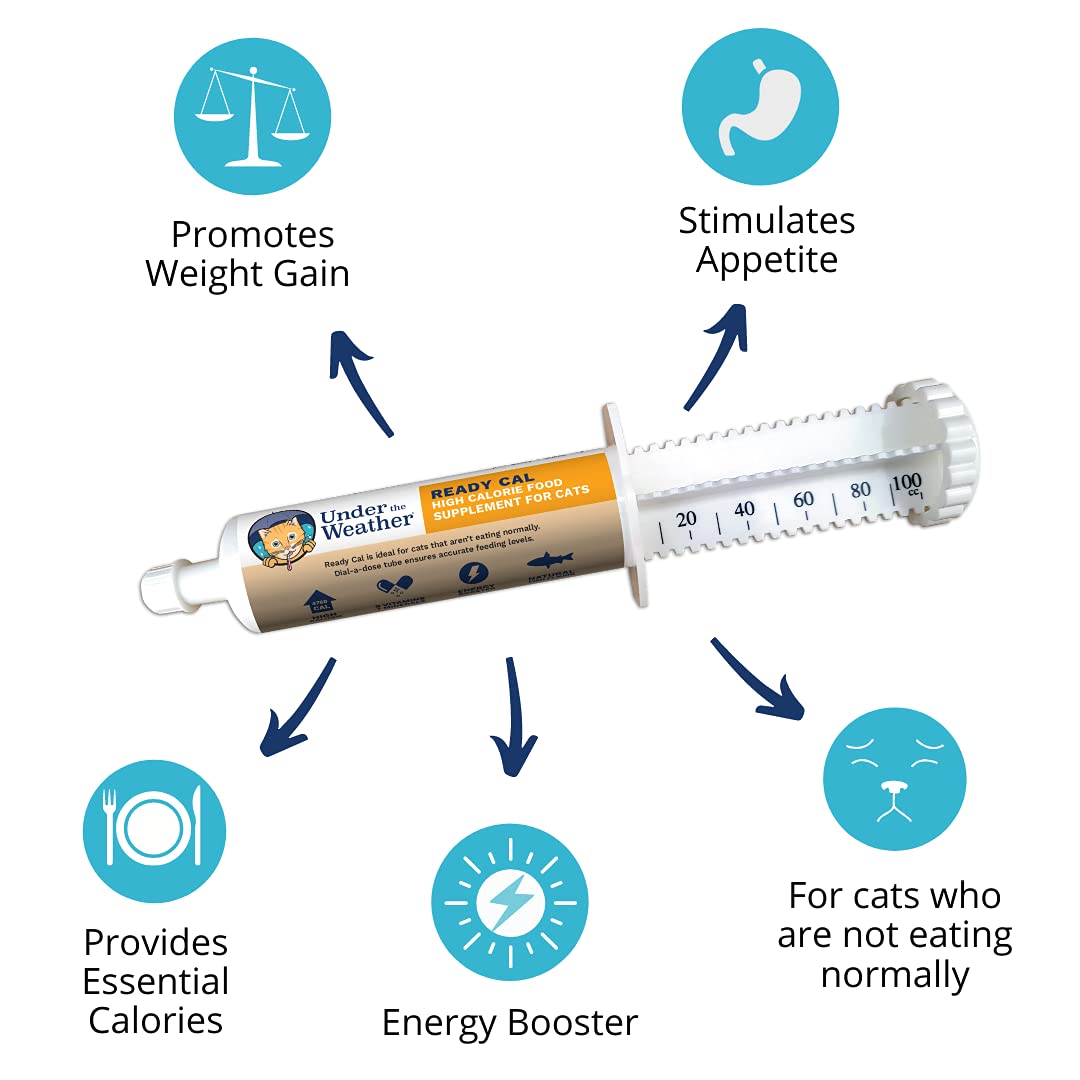 Under The Weather Ready Cal flavor profile entices cats to take their supplement.