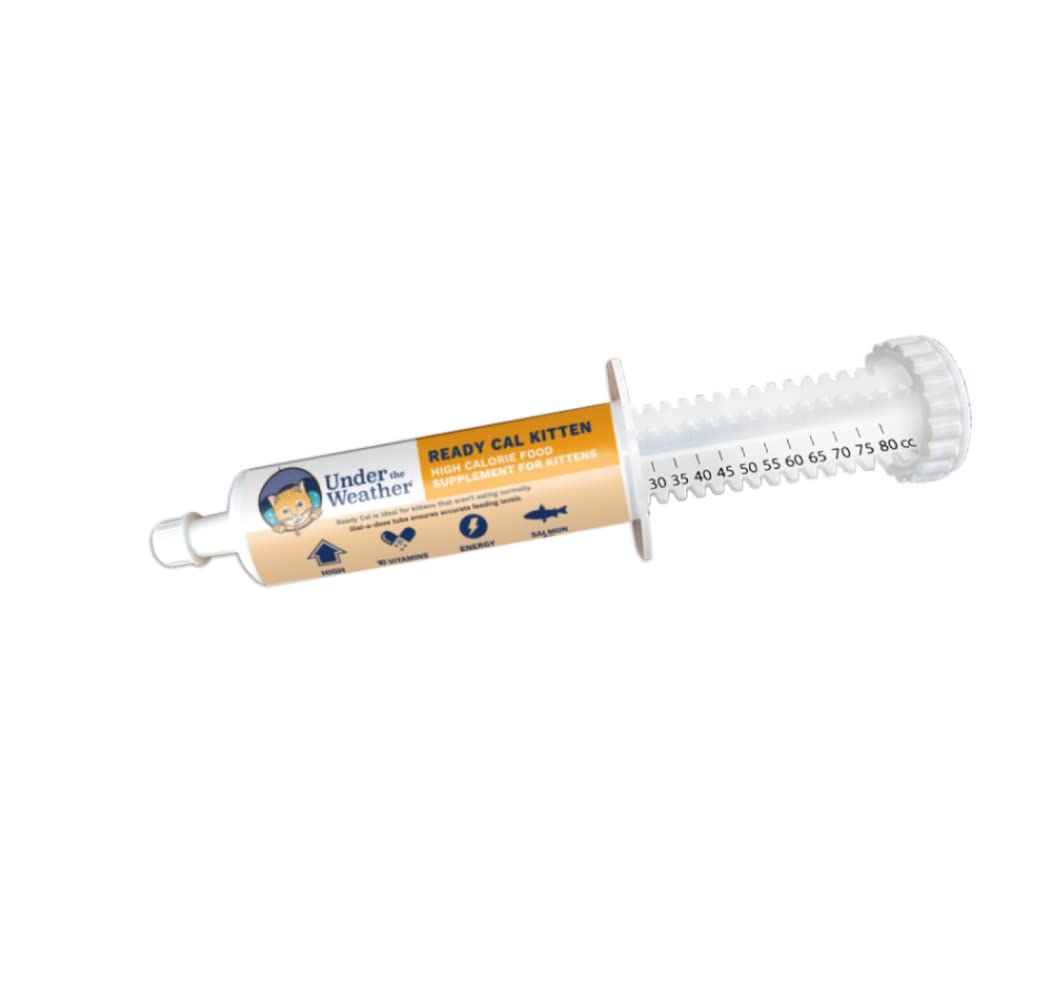 Under the Weather Ready Cal for Kitten bottle cap ensuring clean, precise dosing.