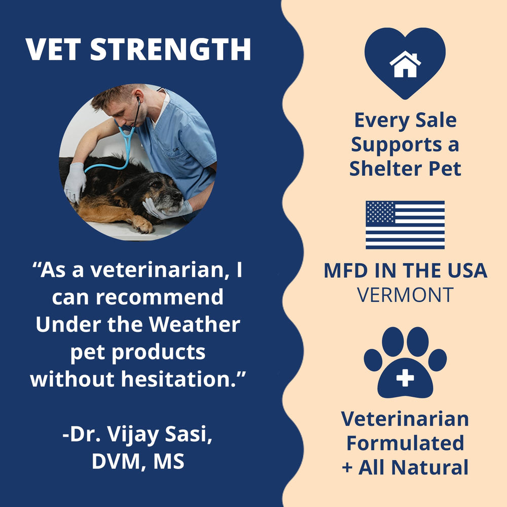 Vet-formulated blend with vitamins and electrolytes.