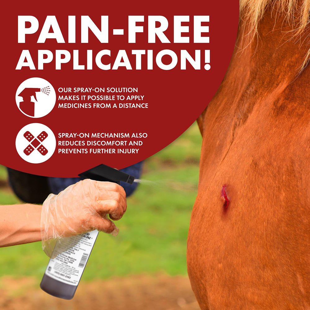 Underwood Horse Medicine 2-pack packaging for convenient wound care.