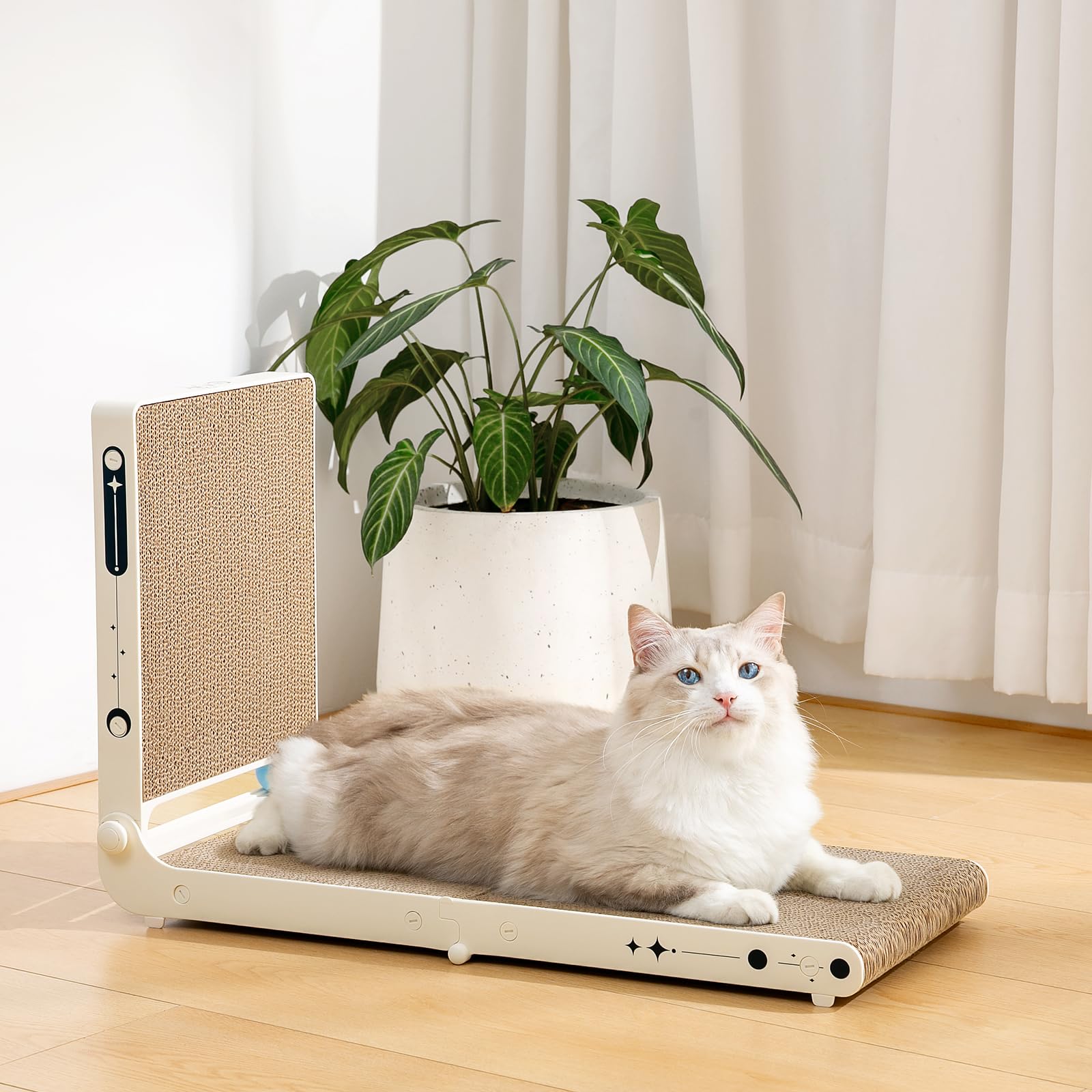 UniBlissy scratcher blends with home decor while protecting furniture.