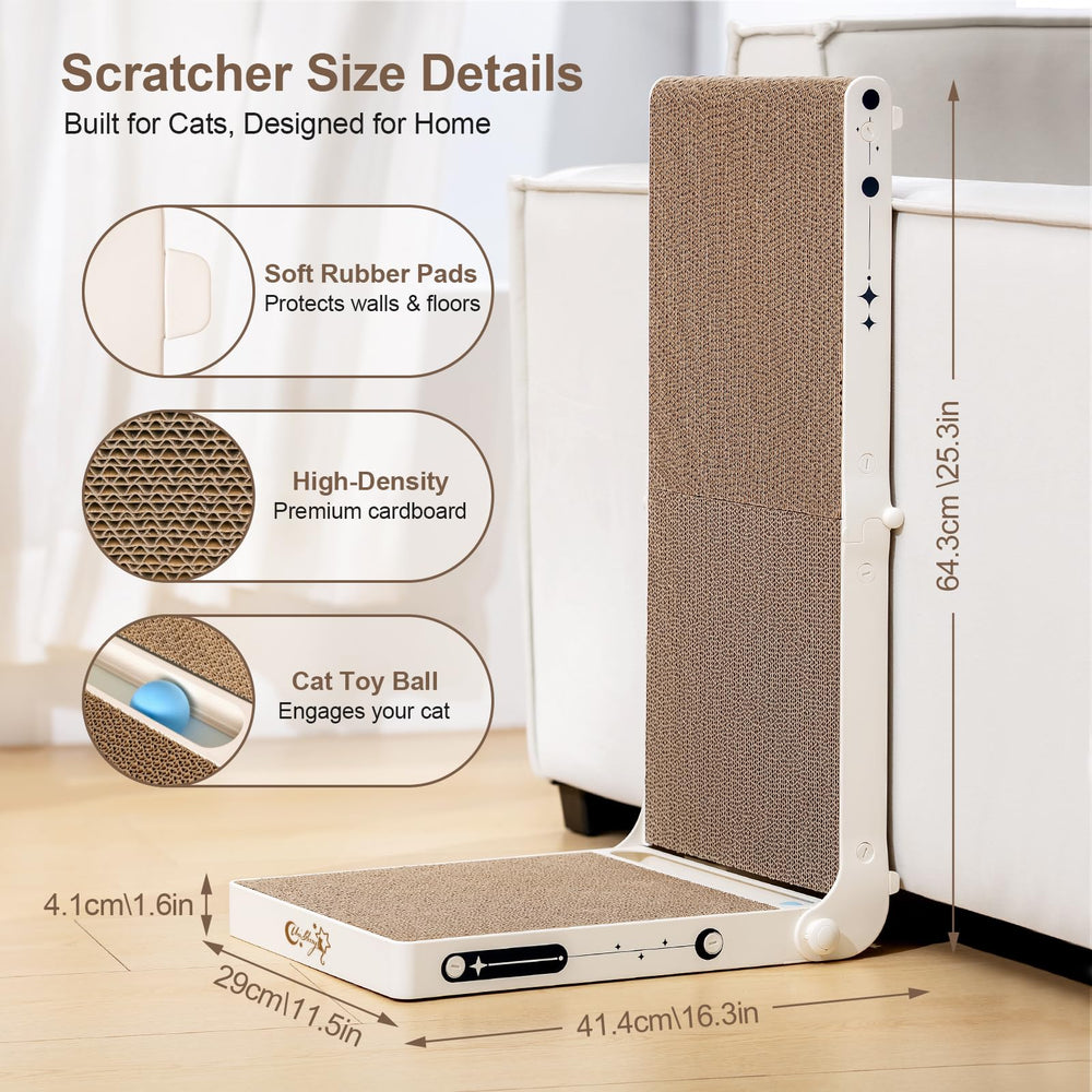 UniBlissy durable corrugated cardboard construction for daily scratching.
