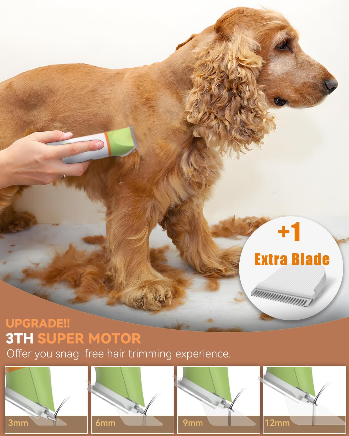 unibono dog grooming kit nail grinder head for smooth nails