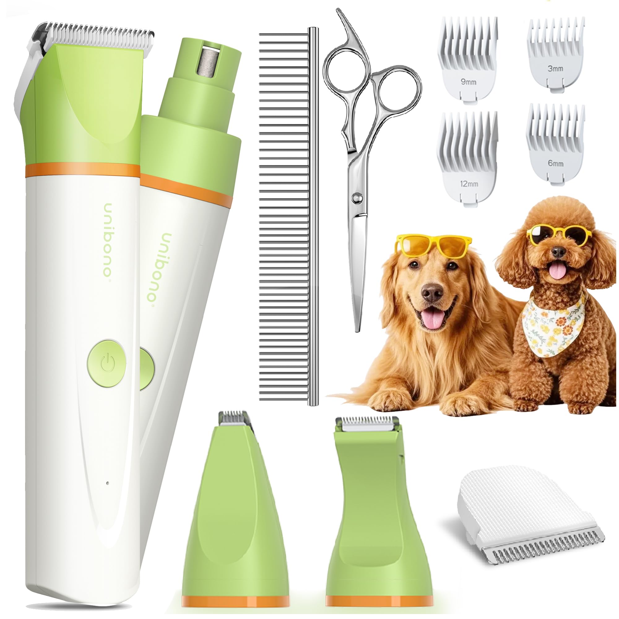 unibono dog grooming kit paw trimmer for precise at-home paw trims