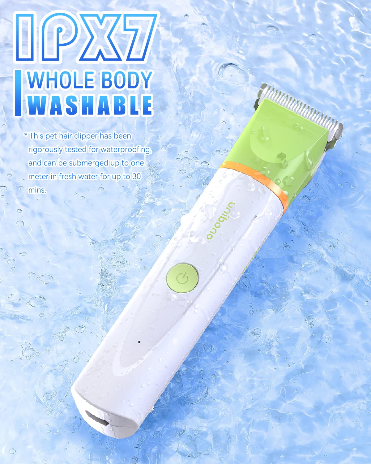 unibono dog grooming kit USB recharge provides flexible use