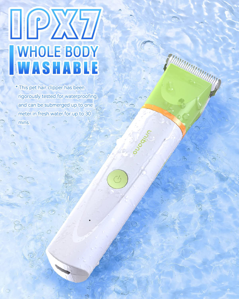 unibono dog grooming kit USB recharge provides flexible use