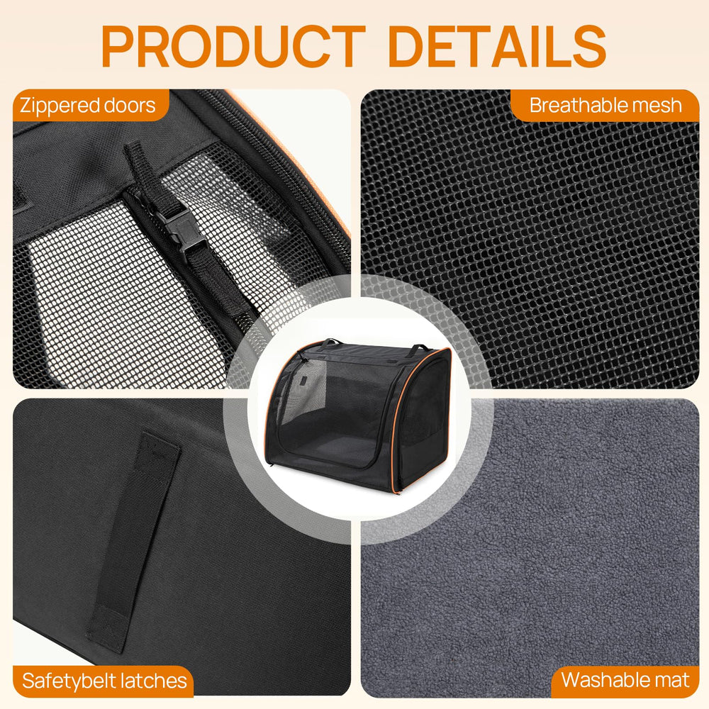 UNICITII dog car seat interior with removable cushion for cleaning