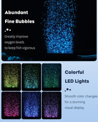 Uniclife air stone bubbles improve oxygenation and water movement