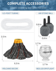 Uniclife Air Stone for Aquarium boosts aeration supporting fish health.