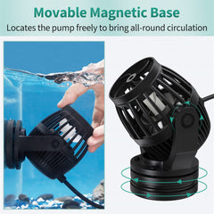 Uniclife wave maker operating quietly in a tank environment