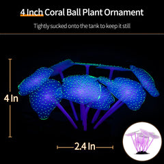 Uniclife glowing jellyfish 4 sparkles under LED lighting.