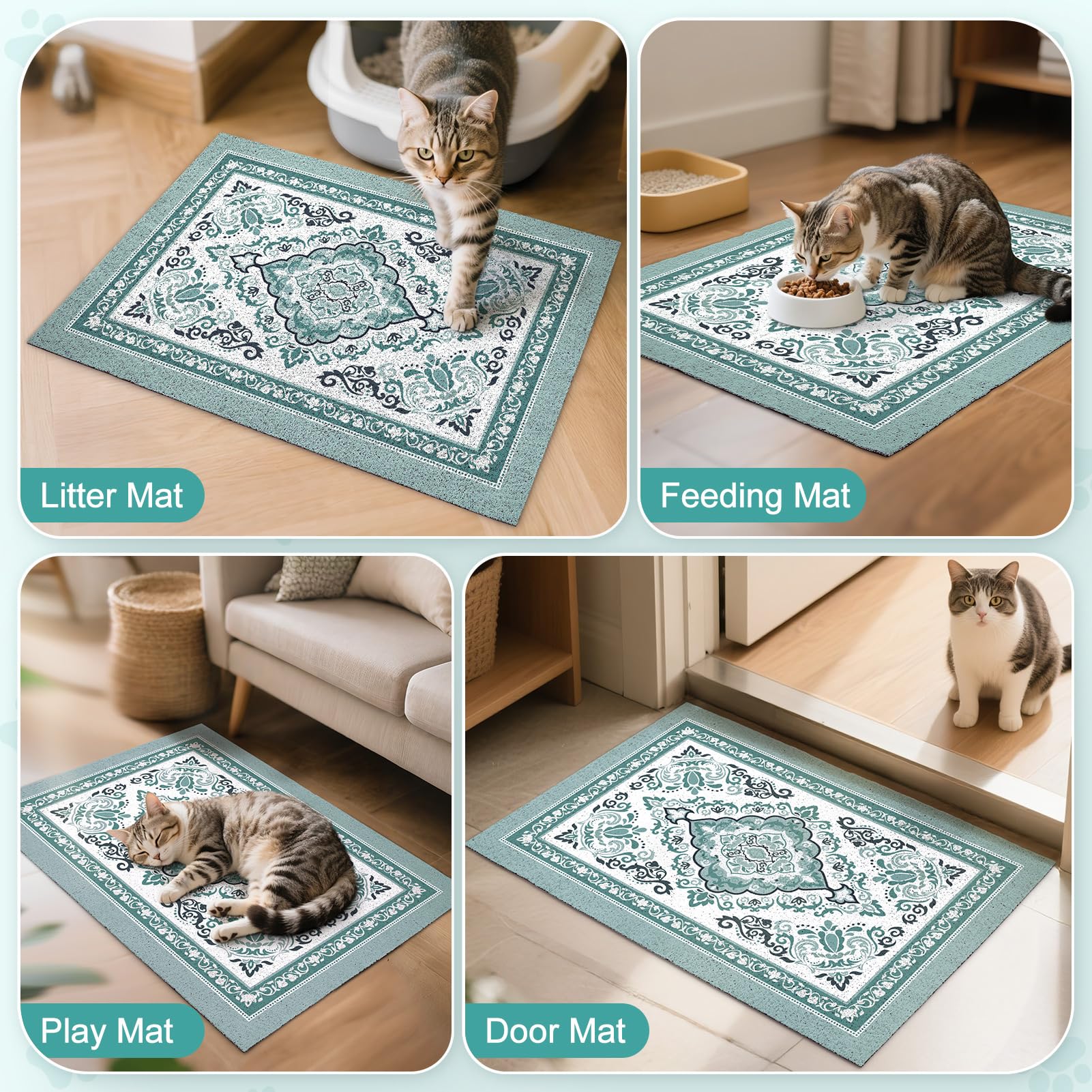 Unicorn Catcher dark cyan color enhances interior style.