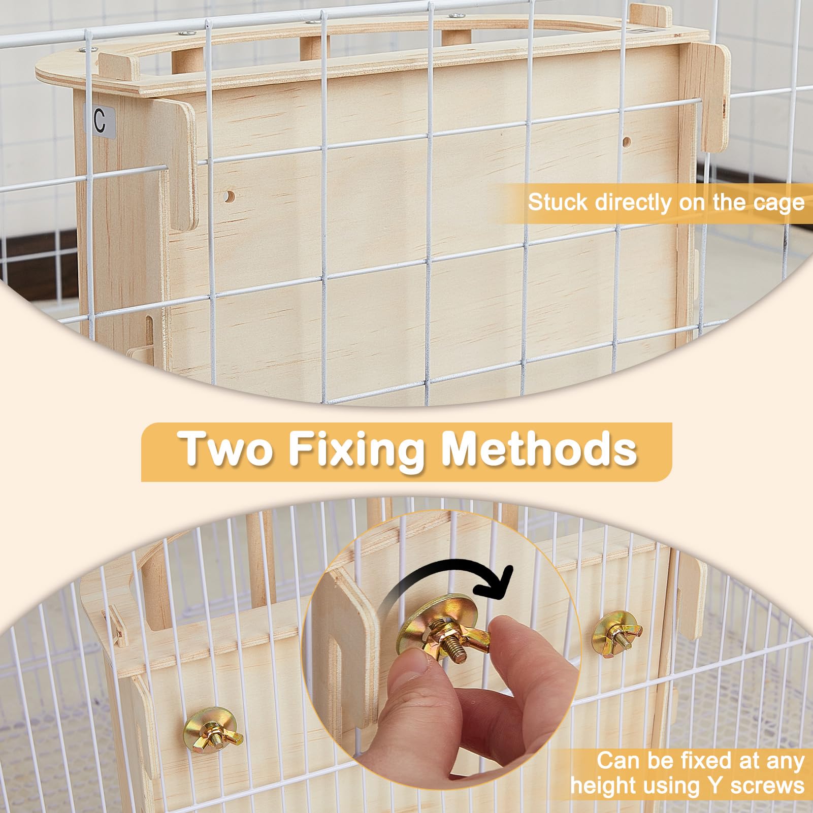 Unicorn Catcher easy-install hay feeder offers two fix options.