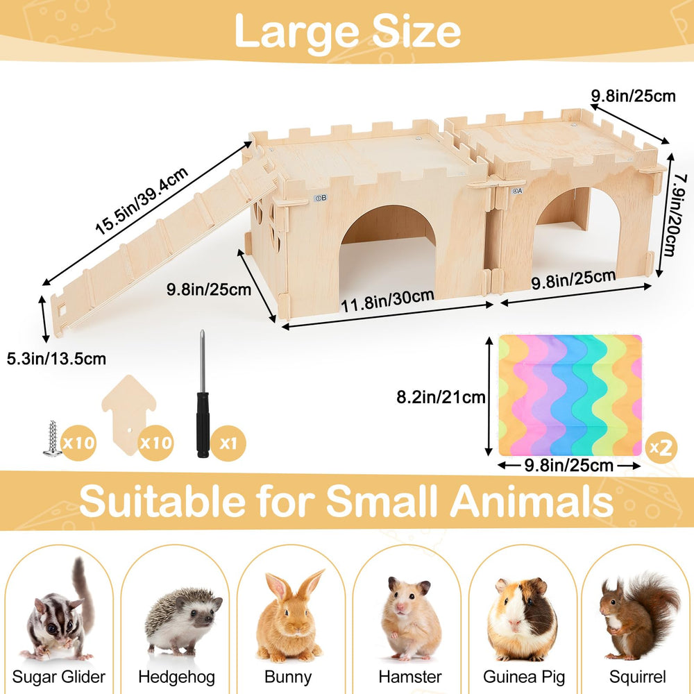 Unicorn Catcher guinea-pig-bed-mats protect floors and absorb moisture.