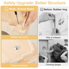 Unicorn Catcher guinea-pig-hideout-assembly-style demonstrates modular setup options.