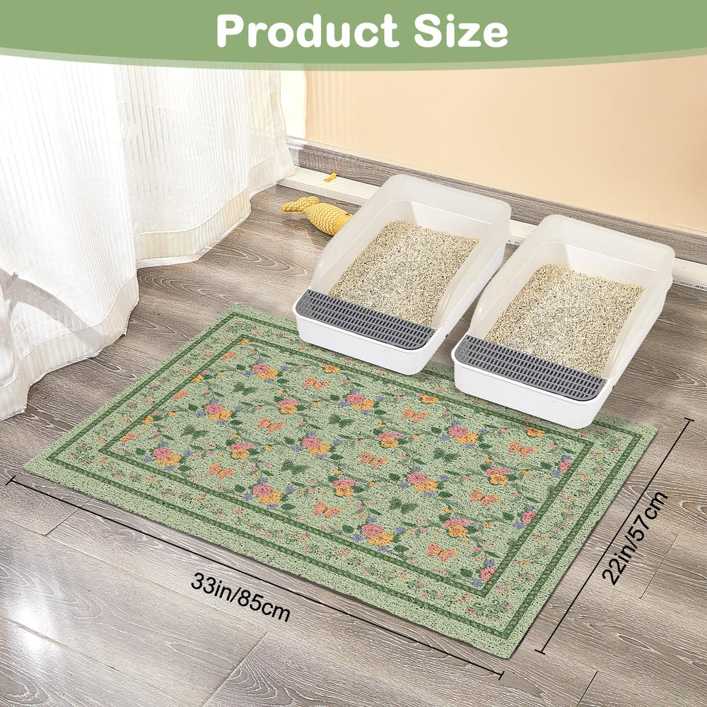 Unicorn Catcher mat comes in three sizes to fit most litter boxes.