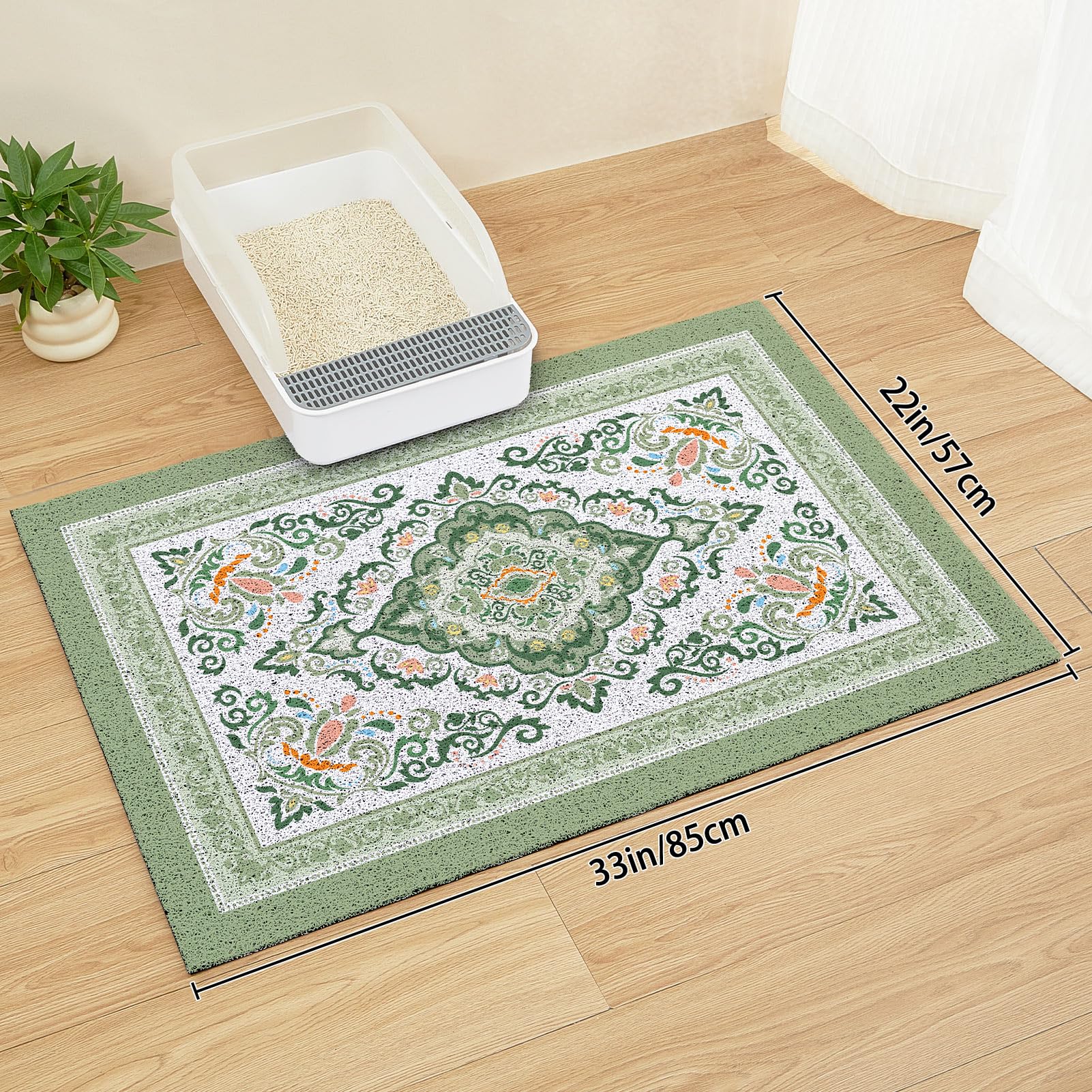 Unicorn Catcher multi-use mat doubles as a feeding mat for pets.
