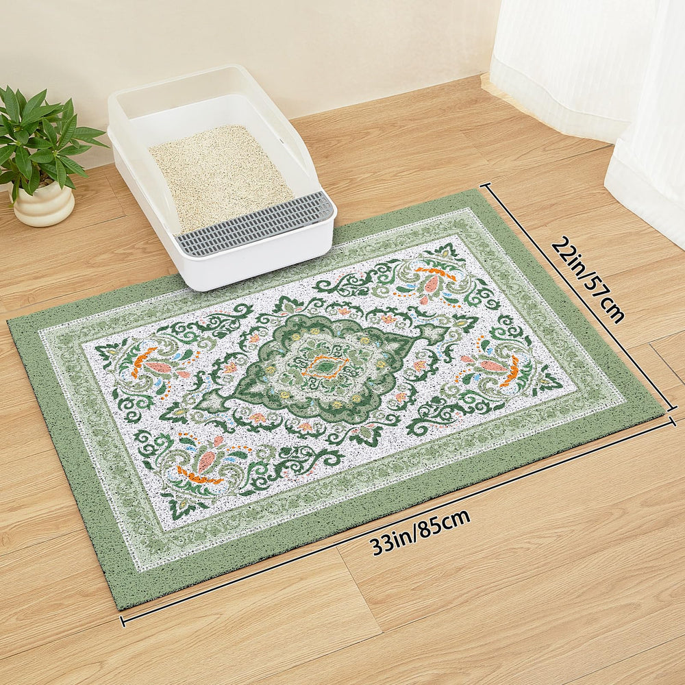 Unicorn Catcher multi-use mat doubles as a feeding mat for pets.