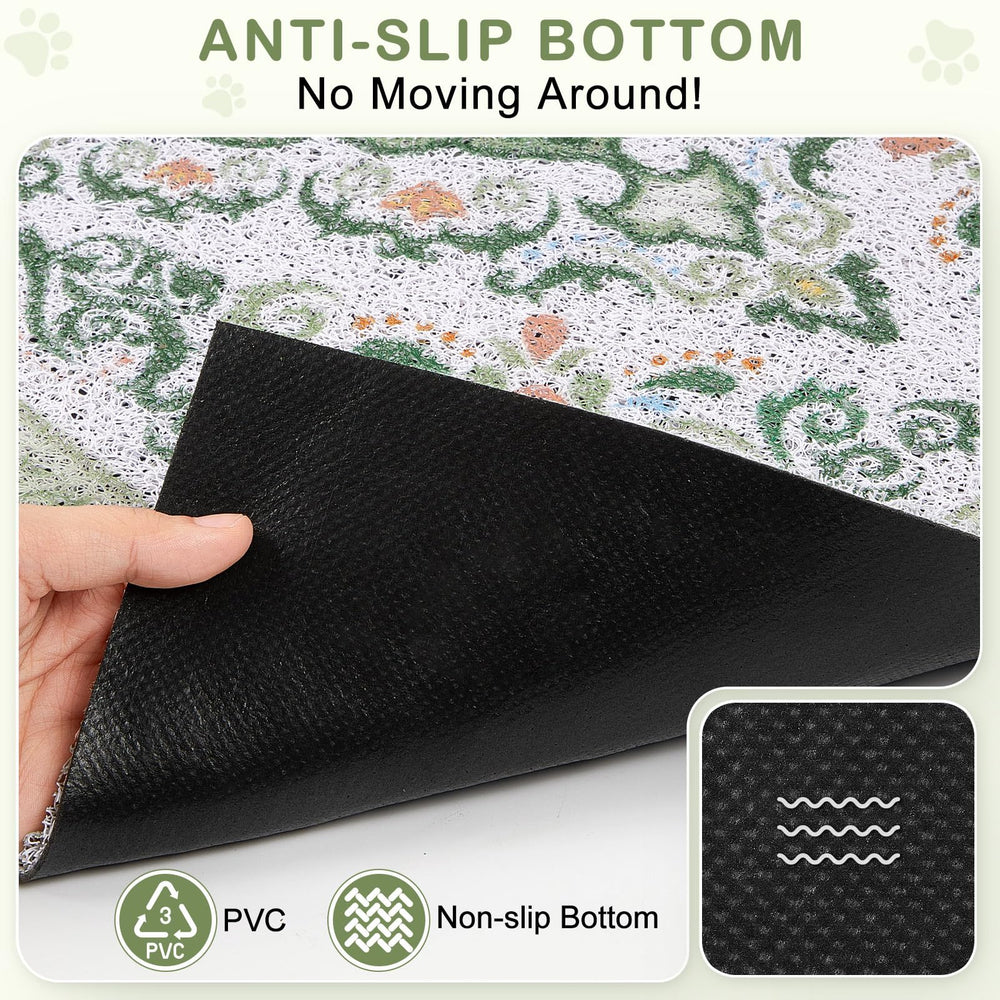 Unicorn Catcher soft PVC paw-friendly mat offers gentle footing for every step.