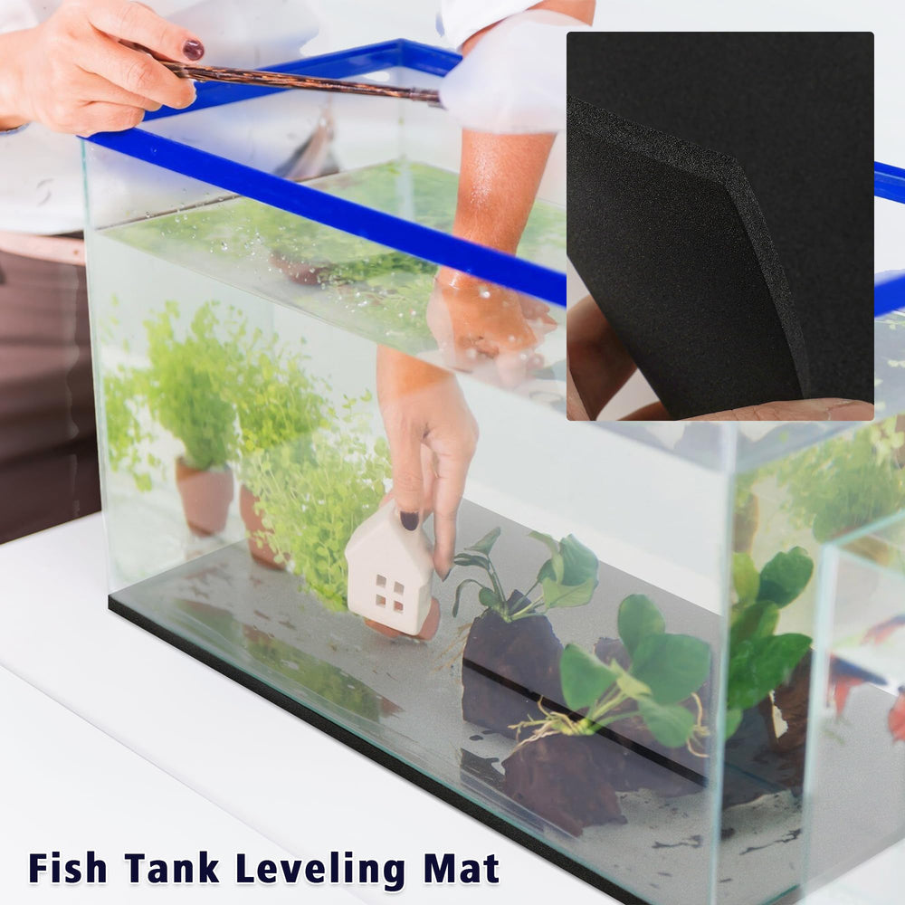 UNIFAMILY Aquarium Leveling Mat made of durable neoprene provides long-lasting support.