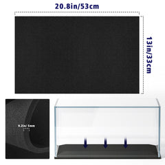 UNIFAMILY Aquarium Leveling Mat with shock absorption reduces vibrations for quiet tank operation.