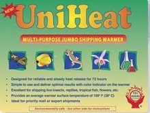 Uniheat 72-hour heat pack in shipping pouch keeps plants warm during transit