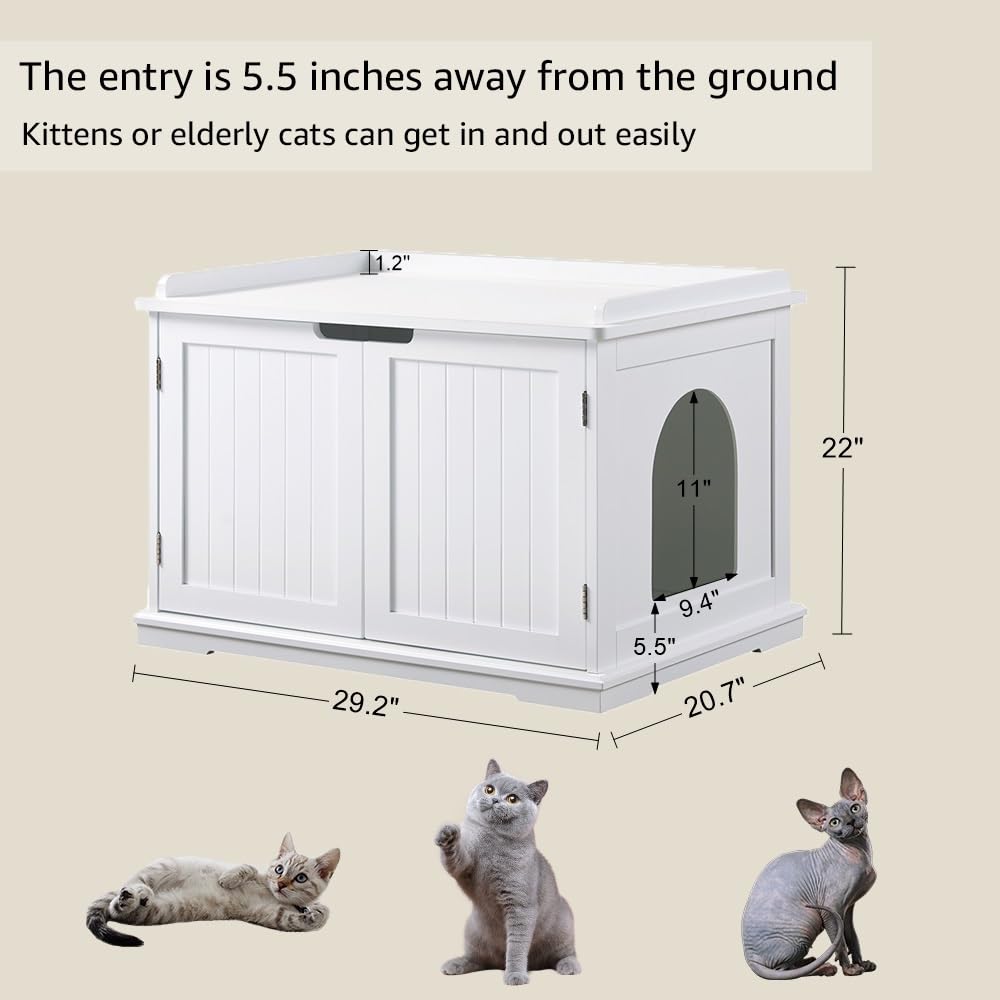 Interior access of Unipaws enclosure with open door for easy placement