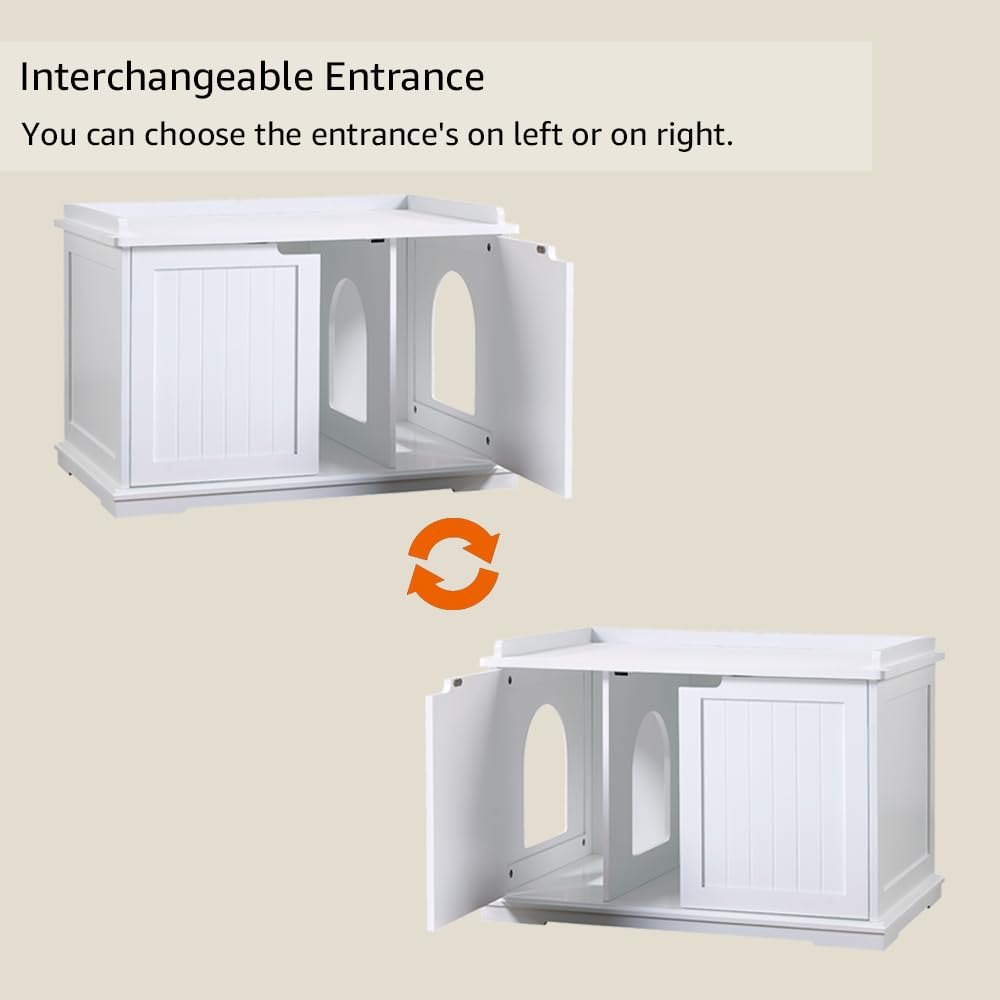 Durable pressed wood construction with smooth white finish