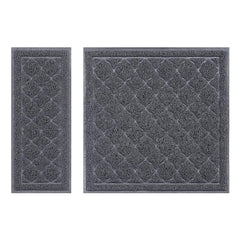 Unipaws Cat Litter Trapping Mat front view showing clutter-catching design for cleaner floors