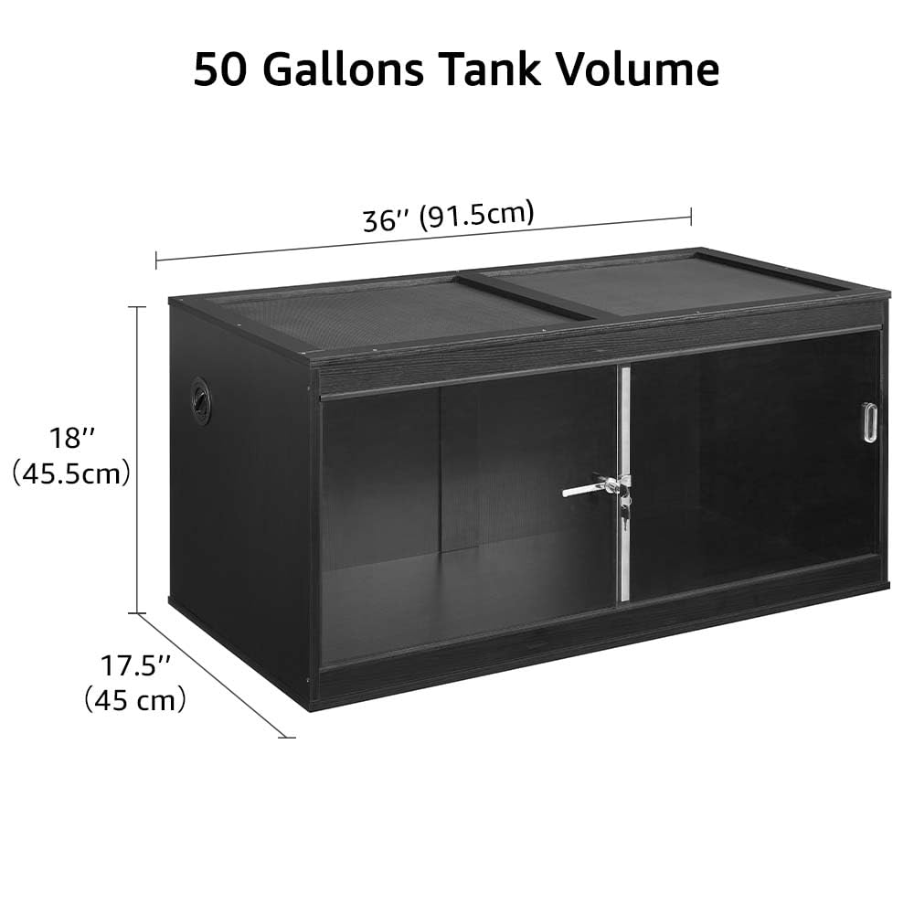 unipaws desert-heat optimized wood-style tank preserves heat for dry species