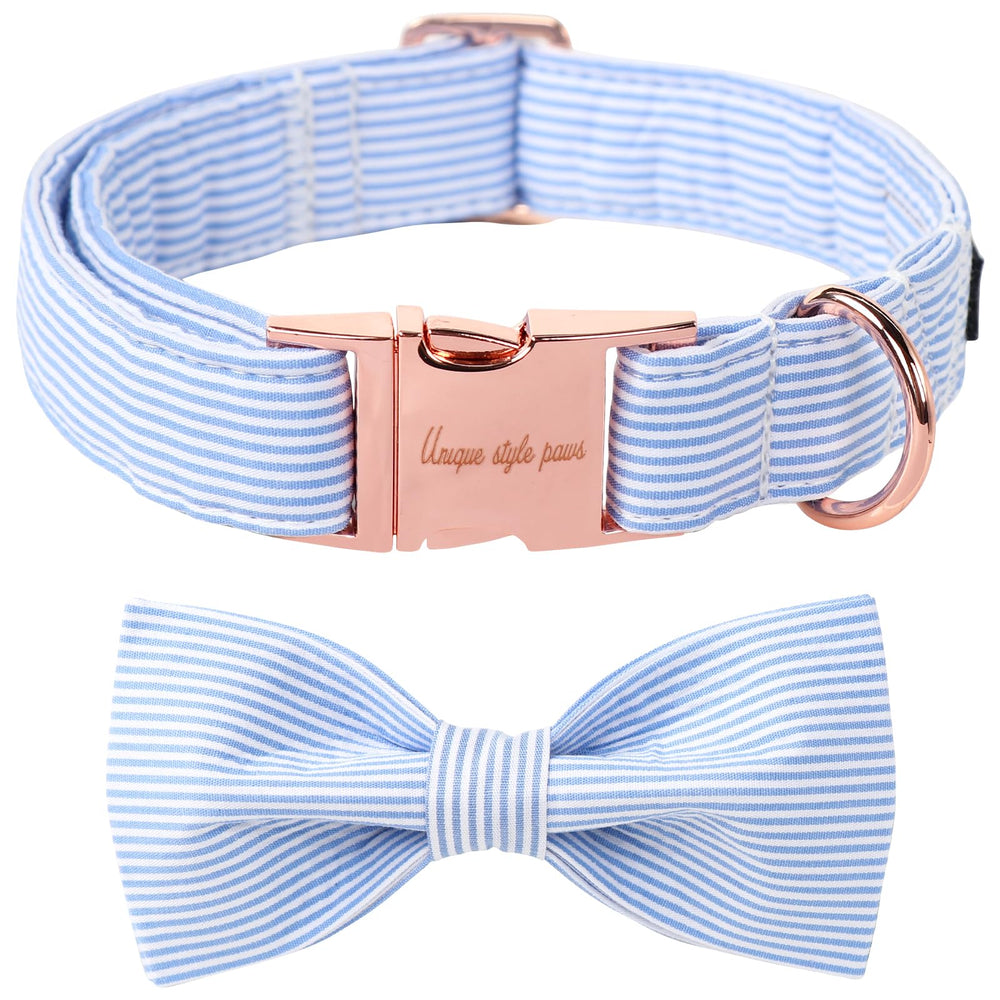 Unique Style Paws bowtie collar front view with stylish design and secure fit for daily wear