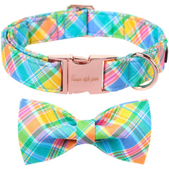 Unique Style Paws Easter dog collar with bow for festive walks and photos