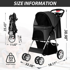 Unisakey pet stroller interior highlighting breathable mesh and cushion