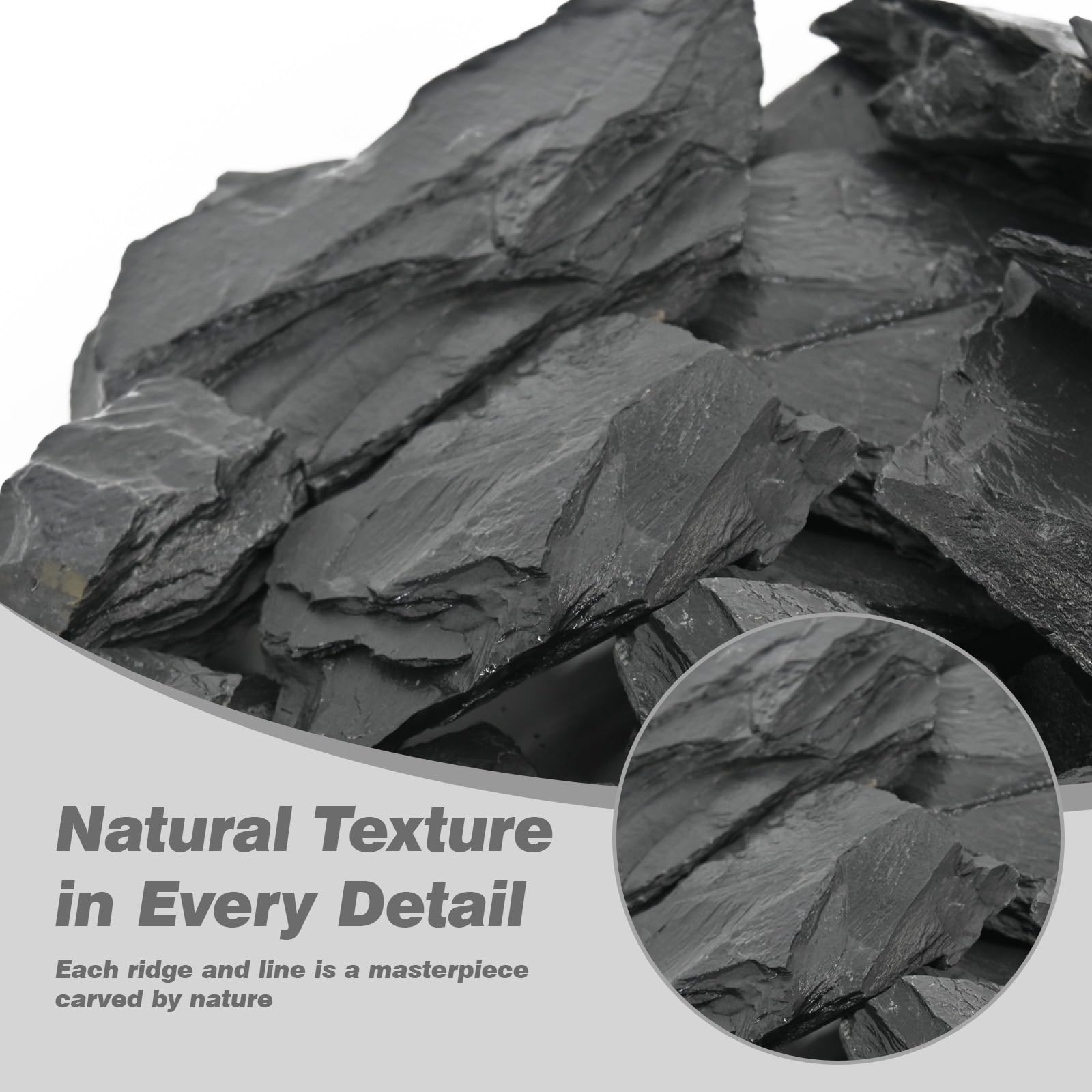 Unocho slate rocks landscape create cliffs and caves in aquascapes