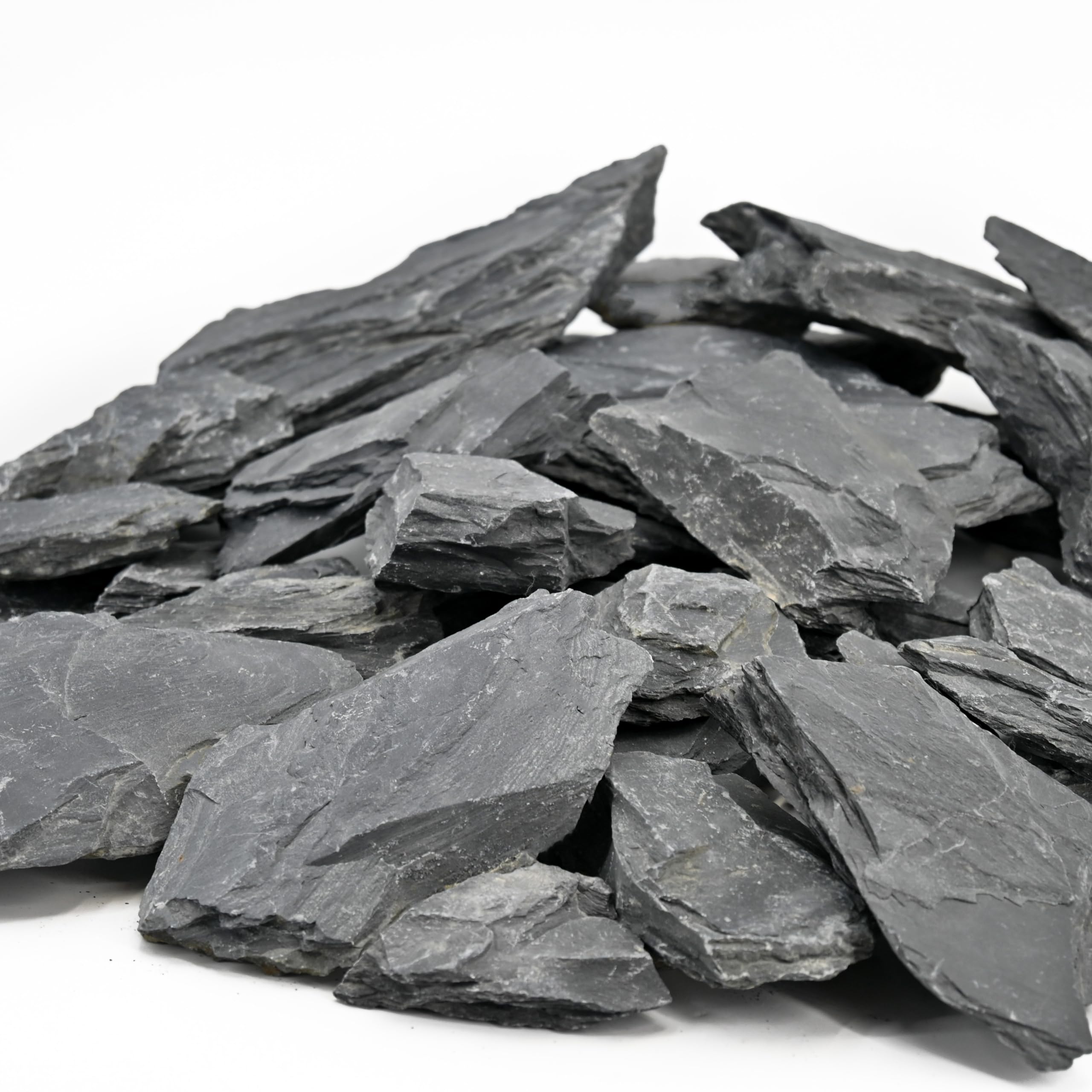 Unocho natural slate rocks close-up texture for authentic aquarium decor