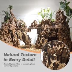 Unocho Dragon Stone Rocks ideal for aquarium landscape setups.