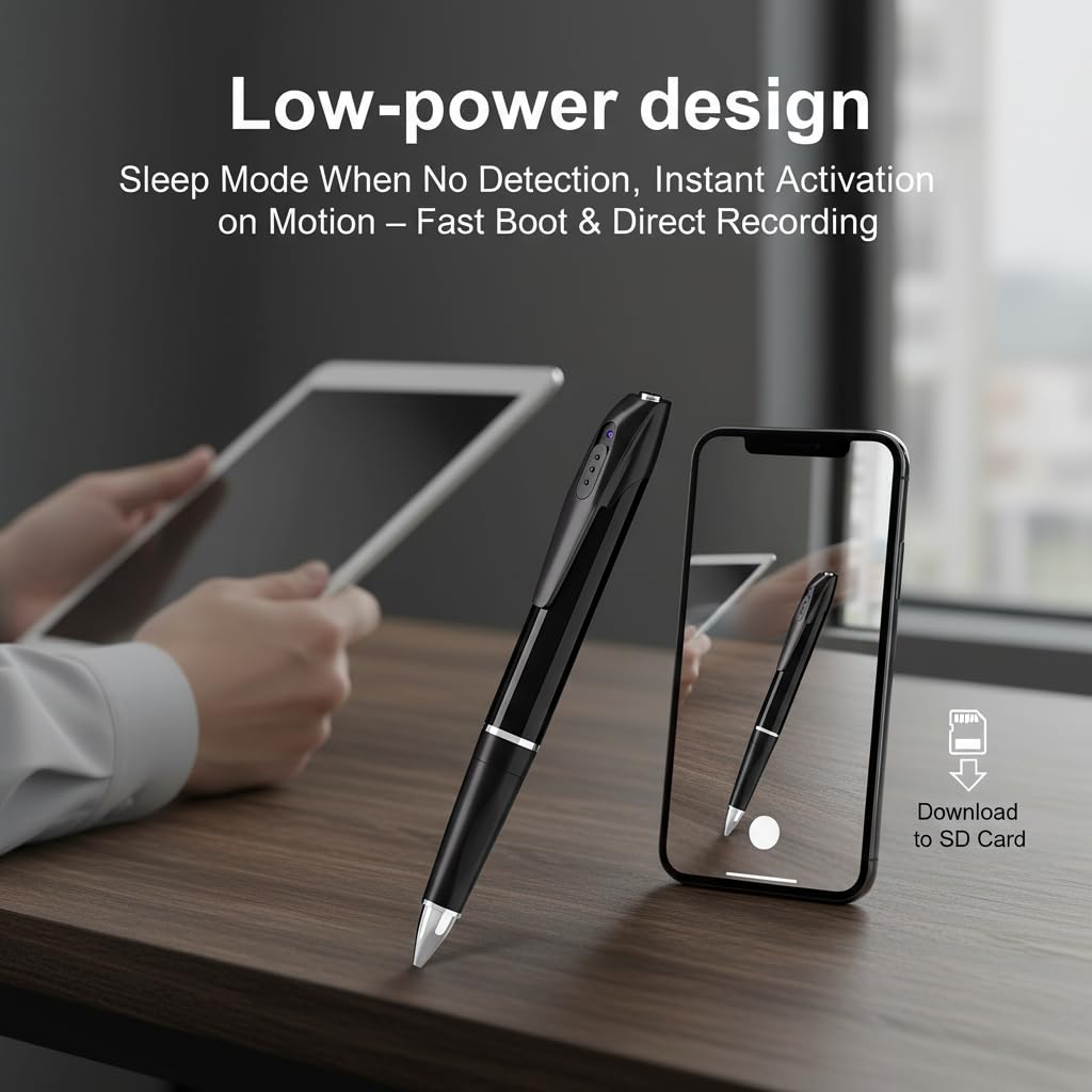 Unohoe pen camera 100-degree angle covers wider scenes with ease.