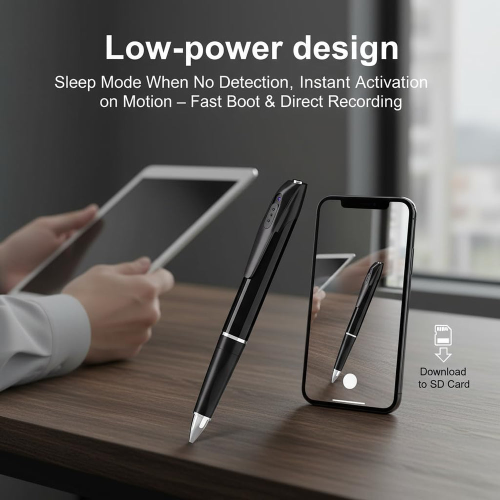 Unohoe pen camera 100-degree angle covers wider scenes with ease.