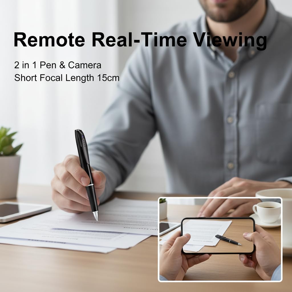 Unohoe pen camera motion-detection alert keeps you informed in real time.