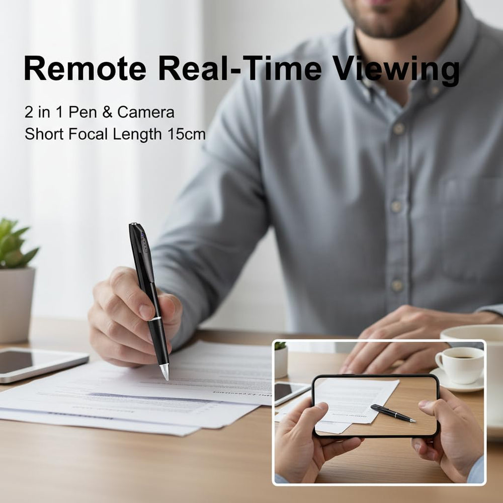 Unohoe pen camera motion-detection alert keeps you informed in real time.