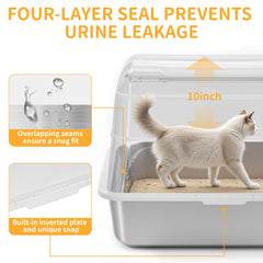 UNZIPE interior anti-leak plate prevents spills and litter scatter.
