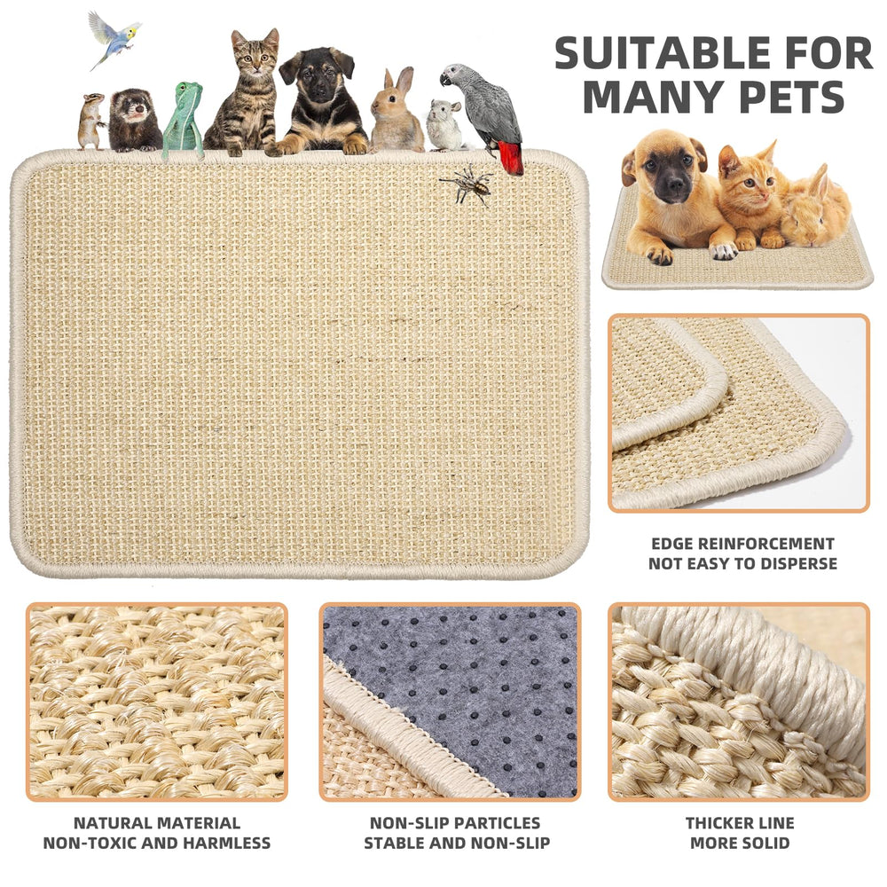 Uotey anti-slip back keeps the scratch mat in place during play.