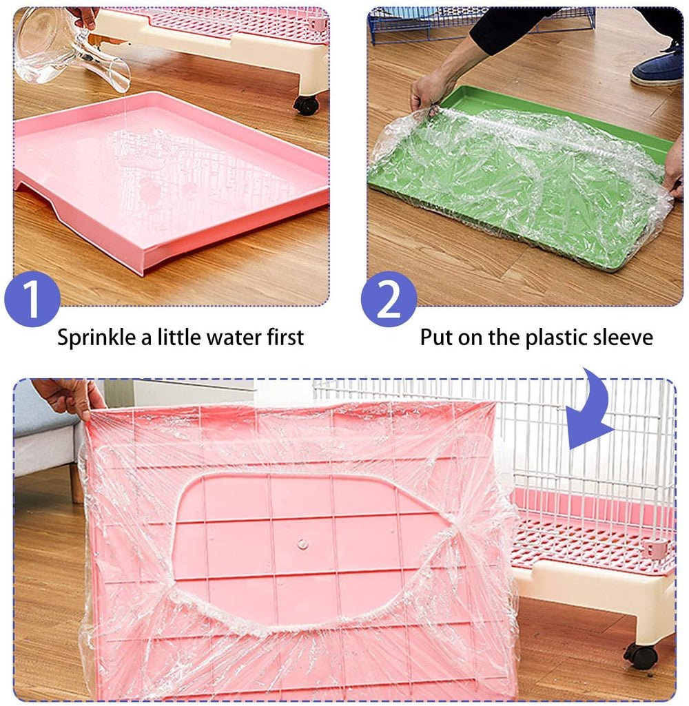 Upcessory elastic edge keeps the liner securely in place during cleaning