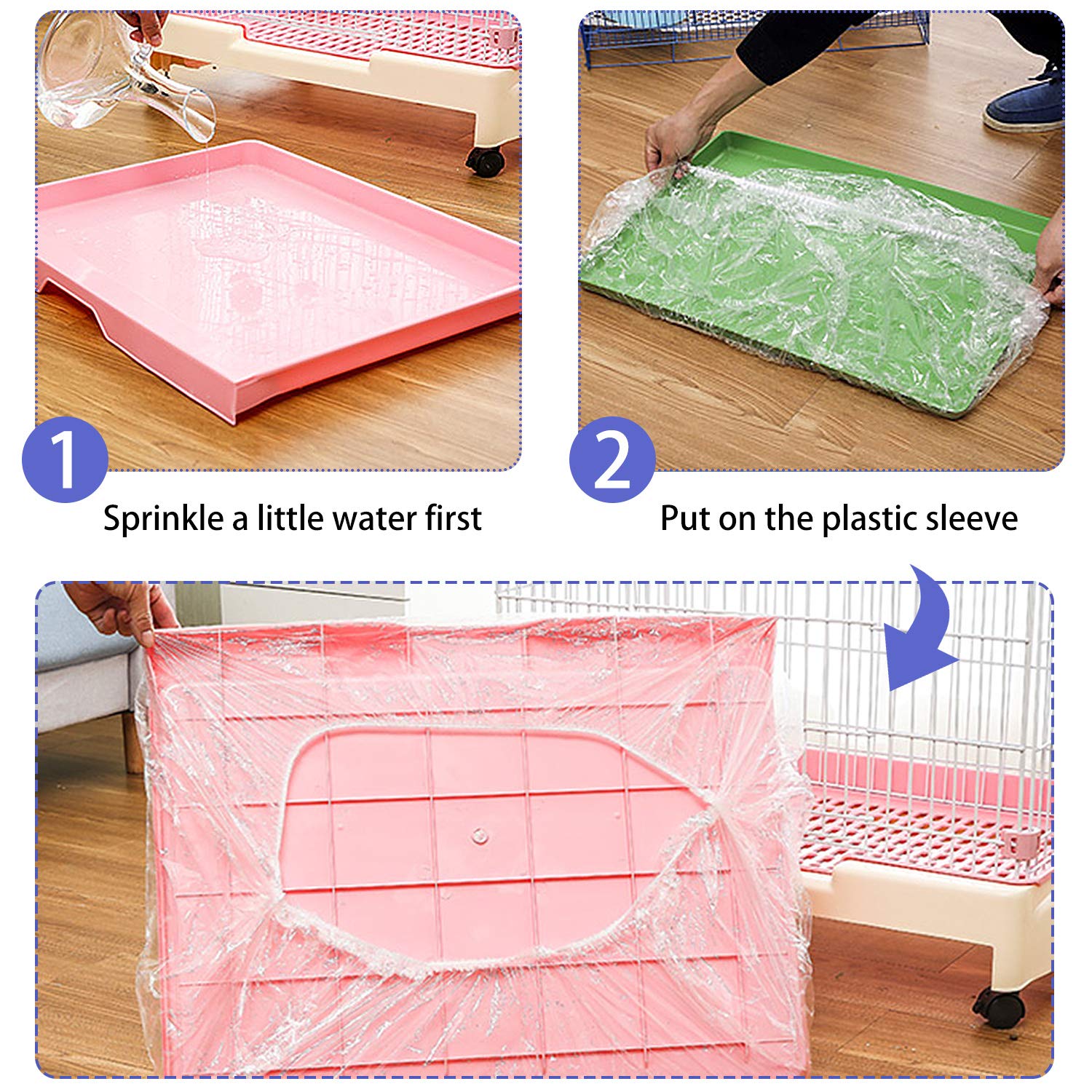 upcessory large cage liner 1.2m fits trays up to 70x50 cm