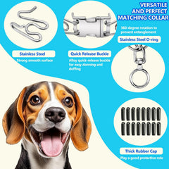 UPDOPEF dog collar with quick-release buckle for easy on/off