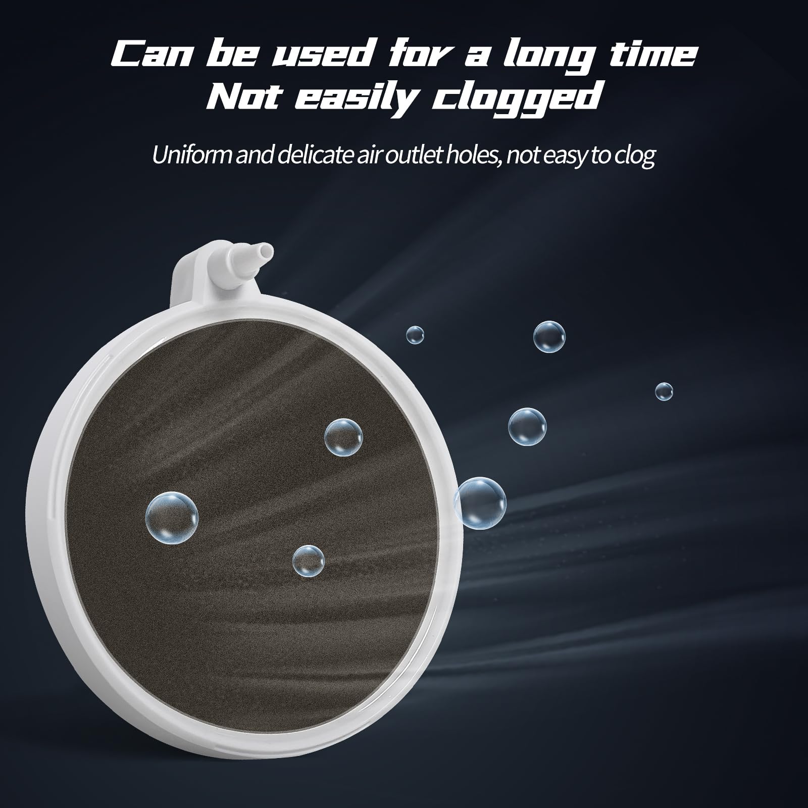 UPETTOOLS nano air stone suited for 5-30 gallon tanks in freshwater and saltwater.