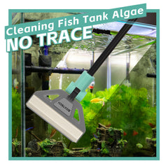 UPETTOOLS adjustable-angle scraper enables cleaning every aquarium side.