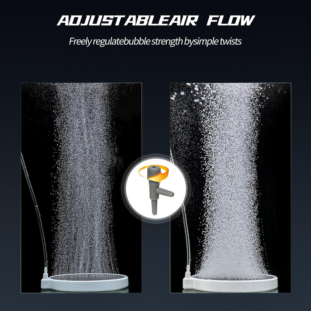 UPETTOOLS tiny bubbles reduce surface disturbance while maintaining oxygen levels.